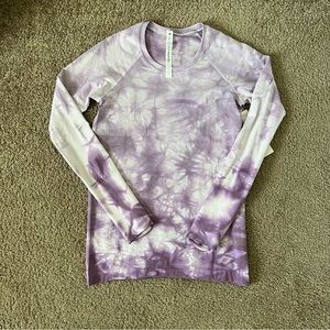 Lululemon purple tie dye swiftly tech long sleeve